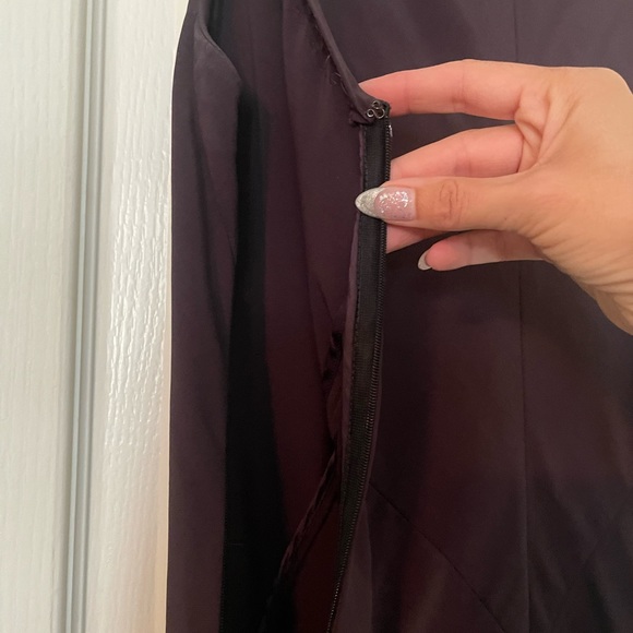Narcisso Rodriguez • Boat Neck • Sleeveless • Bodycon • Dark Purple Dress - Picture 6 of 12